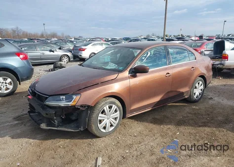 2017 Volkswagen Jetta 1.4T S из США, поврежденный, VIN 3VW2B7AJ7HM290990